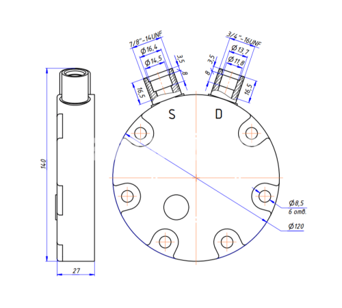 Крышка компрессора 7Н, RC-U0816