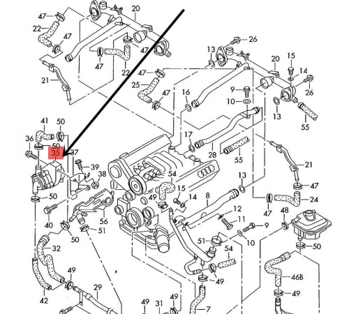 Жидкостный насос 078121601B