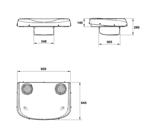 Indel B Sleeping Well Oblo Aircon без установочного комплекта 24В