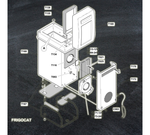 Термоэлектрический автохолодильник Indel B Frigocat 24V